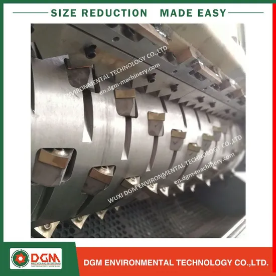 High Quality HDPE Pipe Plastic Drum Plastic Lump Single Shaft Shredder
