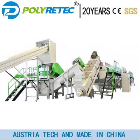 PP LLDPE LDPE Woven Bag Agricultrual Film Crushing Washing Pelletizing Recycling Machine for Waste Recycle Line