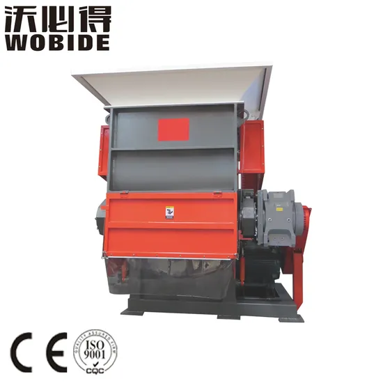 Wobide Machinery Industrial Compact Waste Plastic Bottle Single Shaft Recycling Shredder Machine