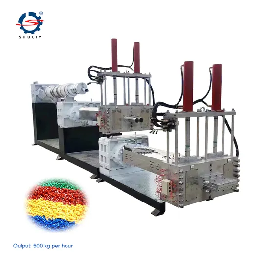 High Efficient Double Hydraulic Die Plastic Extruder