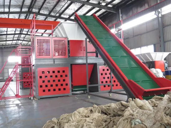 ISO9001 Certified Manufacturer Directed Solid Waste Recycling Double Roll Shredder