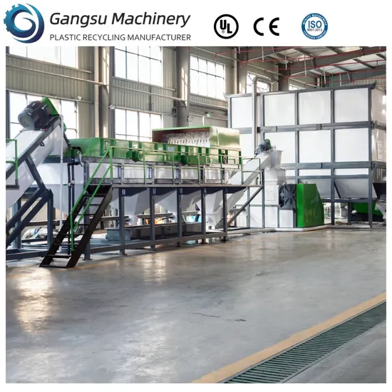 Waste PE PP Making Agricultural Film Jumbo Woven Bag Crushing Washing Plastic Recycling Line