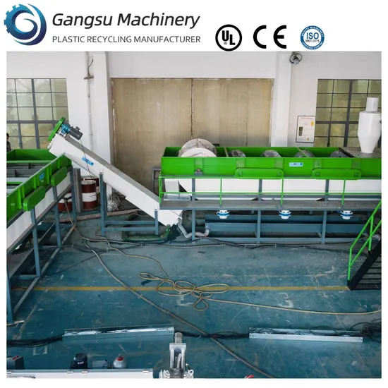 1000kg/H Waste Plastic HDPE PE PP Rigid Bottle Crushing Washing Dewatering Recycling Line