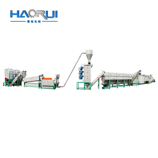 High-Efficient Waste Pet/HDPE Bottles PE PP Film/Woven Bags Recycle Plastic Machine Bottle Rigid Flakes Washing and Recycling Line
