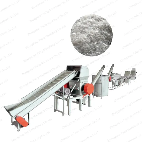 Pet Plastic Bottle Chips Flakes Hot and Cold Washing Line for Sale