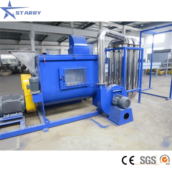 PP PE HDPE Pet Flakes Centrifugal Dryer/Waste Plastic Horizontal Dewatering Machine