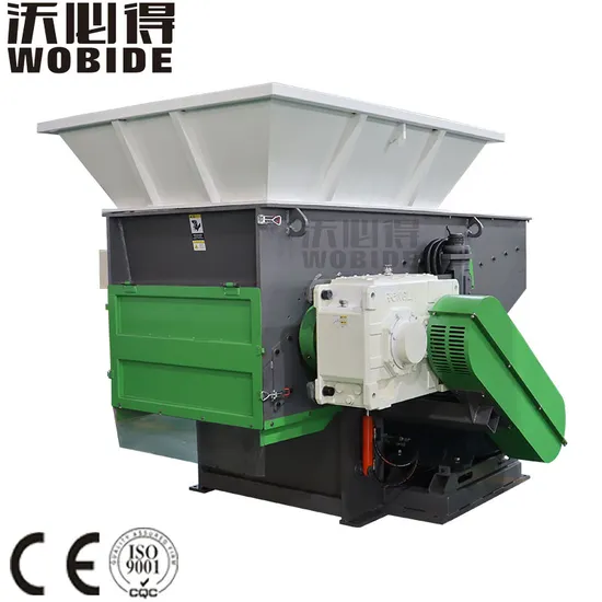 CE Certificated Recycling Single Shaft Heavy Duty Lumps Drum Plastic Shredder
