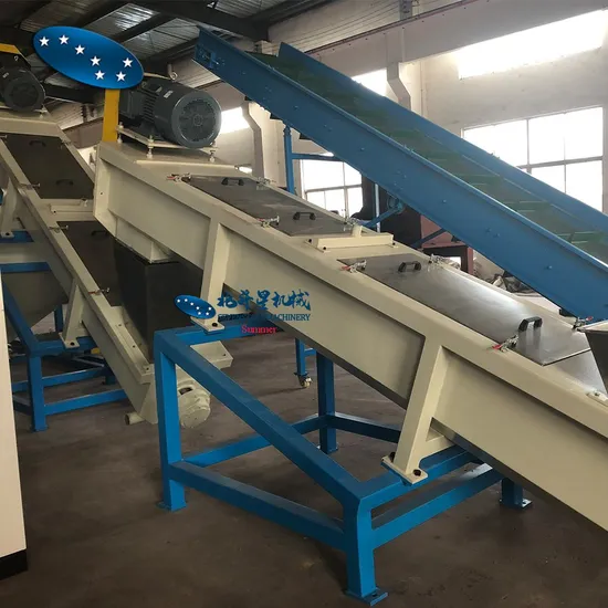 Waste HDPE LDPE PP Plastic Flakes High Speed Friction Washer Machine