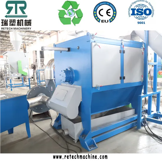 300kg/Hr PE PP Film Woven Bags Friction Crushing Washing Recycling Squeezer Drying Line
