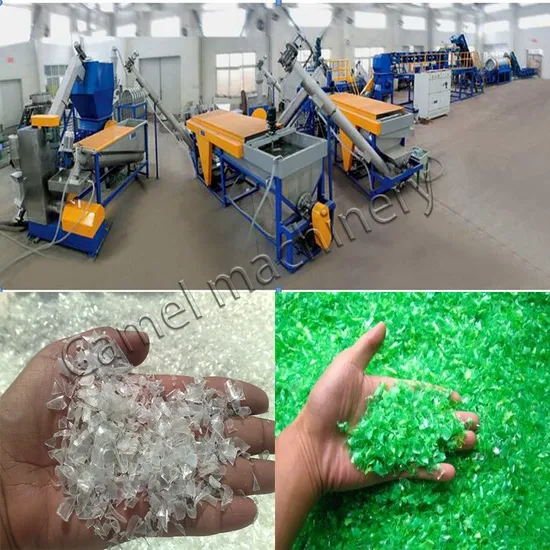 1000kg/H Washing Machine for Recycling Plastic Pet Bottles Flake