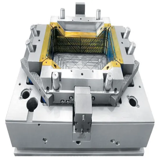 Plastic Fruit Vegetable Supermarket Shopping Basket Foldable Crates Production Injection