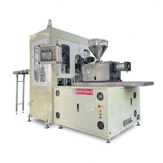 Vertical Shoulder Injection Molding Machine Toothpaste Soft Tube Heading Machine Vertical Shoulder Injection Molding Machine