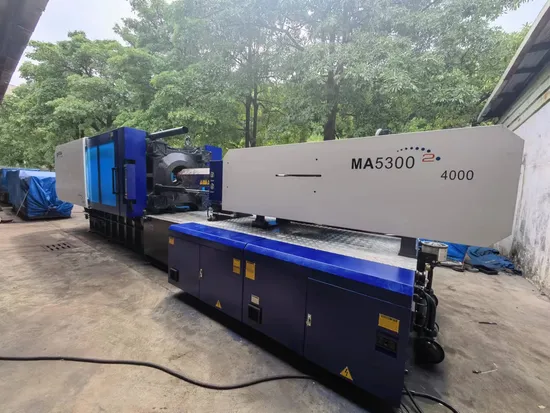 Haitian Ma530 Tons Used Plastic Injection Machine Fruit Basket Plastic Machinery Horizontal Elbow Injection Molding Machine