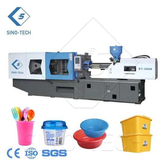 Sino-Tech Plastic Cup Injection Molding Machine St-200selll CE SGS