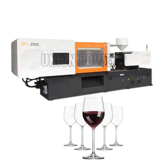 Unionpower Injection Molding Machine for Goblet/ Cocktail Glass/PC Red Wine Glass