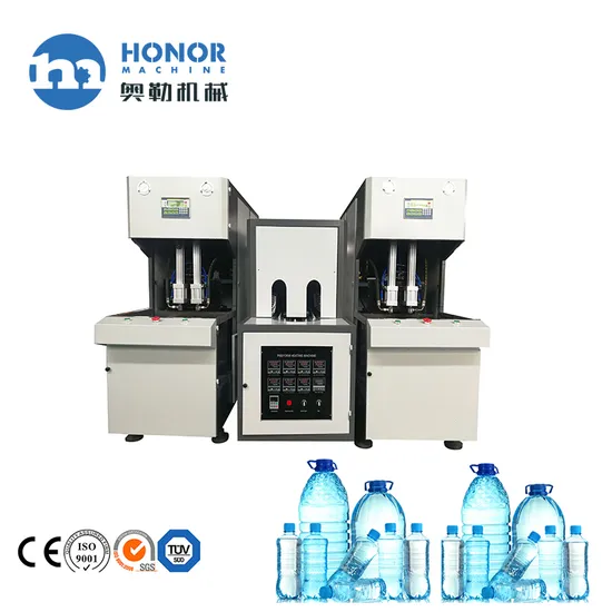 2 Cavity Semi Automatic Bottle Blowing Machine Blow Molding Machine Small Blow Molding Machine