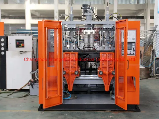 View Stripe Bottles Extrusion Blow Molding Machine