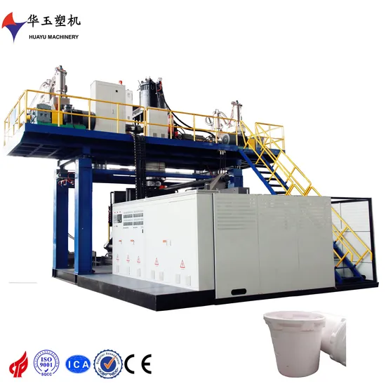Huayu Plastic Blow Moulding Machine Expert Hybm1000L-2layers Extruder Blow Moulding Machine