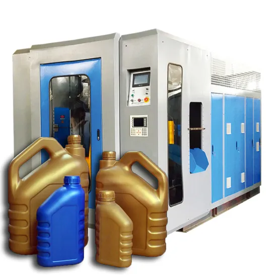 HDPE Bottles Lubricant Oil Grease Container Auto-Deflashing Extrusion Blow Molding Machine