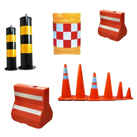 Road Safety Plastic Traffic Barricade Rode Barrier Signs Safety Equipment Blow Molding Machine