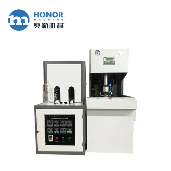 High Quality Small Scale Plastic 2 4 Cavity Semi Automatic Drinking Water Mineral Water Plastic Bottle Blow Molding Machine 10 Liter Pet Bottle Blowing Machine