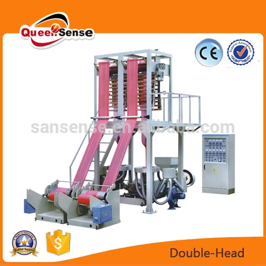 Two Head HDPE LDPE Plastic Film Making Machine