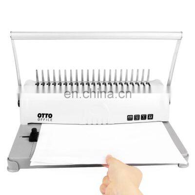 Top Quality Manual Small Binder Machine Office A4 Size Comb Binder 21 Holes Paper Book Binding Machine