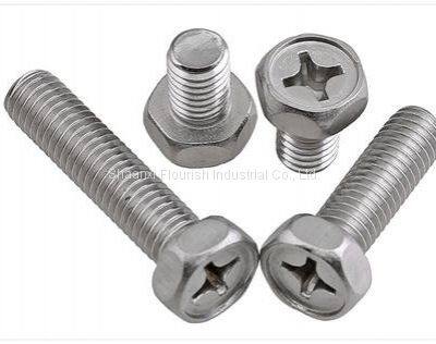 Industrial Slotted Hex Bolt Fastener , Wear Resistant Bolt With Hex Head