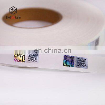 Colorful 3D Security Custom Hologram Sticker Label with Unique QR Code Printing