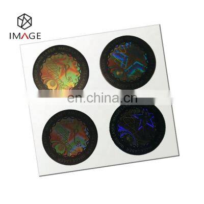 3d Circle Anti counterfeit Holographic Label for Wine Bottle