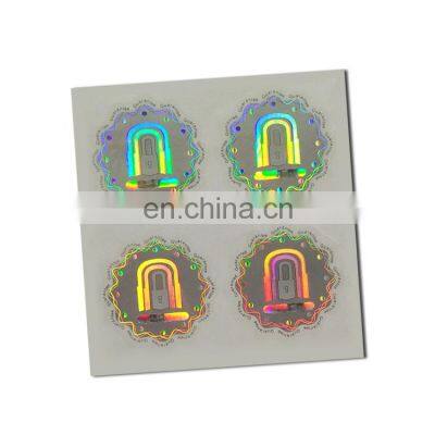 Round Custom Anti counterfeiting Holographic Stickers