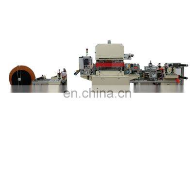 PLC control automatic PVC Hole drilling hook and loop cutting GEOCELL Punching Machine