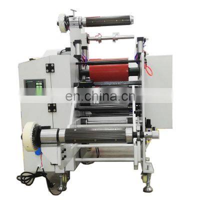 automatic laminating machine with auto unwinding rewinding for narrow fabric scroll