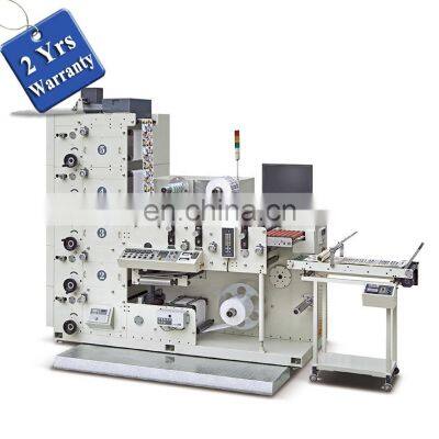 UTR480-6 Six Color Narrow Web BOPP PE PP Paper adhesive Label Flexo Printing Machine, laser foam market sticker Press Printer