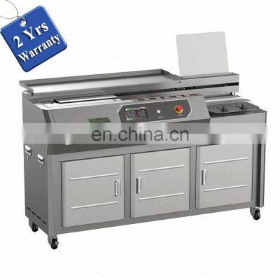 UK8 a3 440mm variable frequency speed Hot thermal book cover gluing machine, cardboard notebook binding machine
