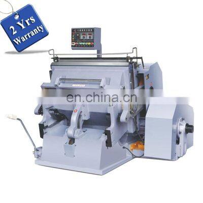 ML750 Manual Feed Paper Flatbed Die Cutting and Creasing Machine, corrugated cardboard Carton flat bed die cutter press