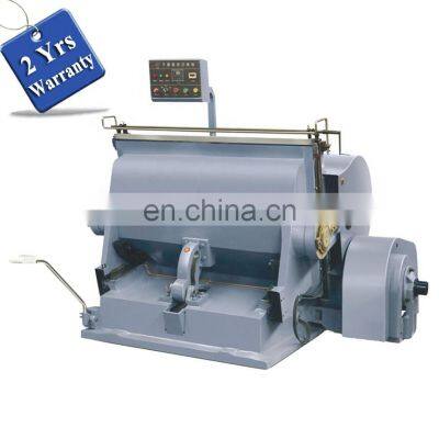 ML1100 Heavy duty Manual corrugated Flatbed cardboard die cutter creasing, handtag paper die cutting machine