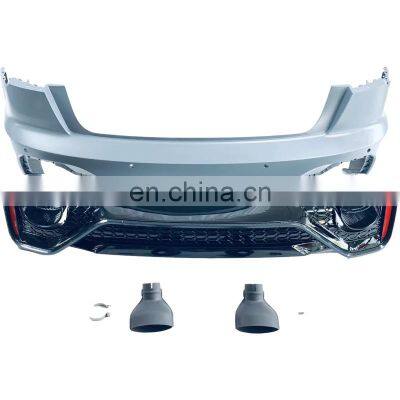 the latest upgrade bodykit body kit the rear bumper sets facelift to RS6 C8 style for Audi A6 C8 car parts 2019-2021