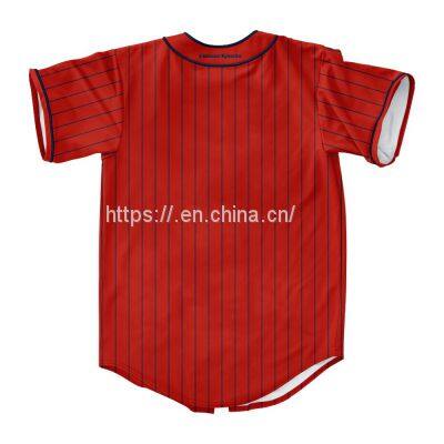 Sublimated Baseball Jersey Customized Leisure Wear.