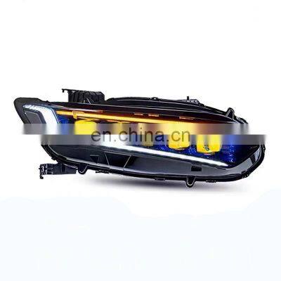 hot sale upgrade matrix led headlamp headlight with a touch of blue for Honda Accord head lamp head light 2018-2019