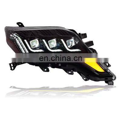 Modified to full LED headlamp headlight front lamps with dynamic for TOYOTA LAND CRUISER PRADO head lamp head light 2014-2017