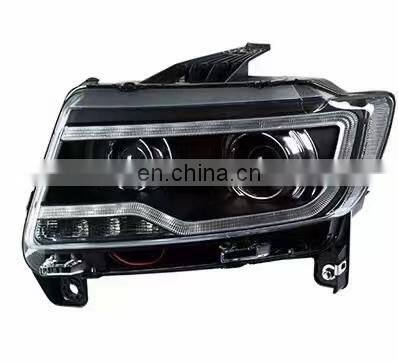 Upgrade LED DRL LED cornering headlamp headlight for Jeep Compass head lamp head light 2011-2016