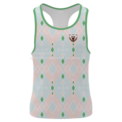 2022 Fashionable Customized Singlet of Diamond Pattern