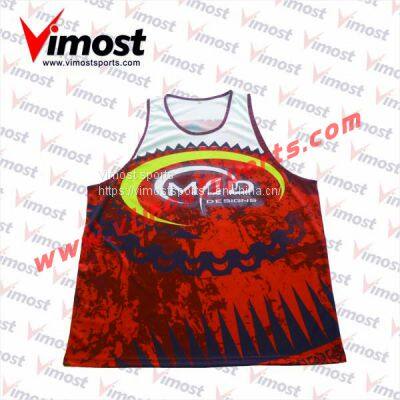 New Style Customized Sublimation Singlet of High Quality
