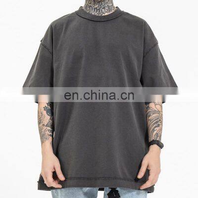 Wholesale high quality T-shirts for Men loose reverse cut and sew custom pattern logo premium comfortable fitting OEM ODM