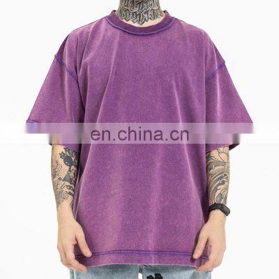 Wholesale high quality T-shirts for Men custom loose reverse cut and sew pattern logo premium comfortable fitting OEM ODM