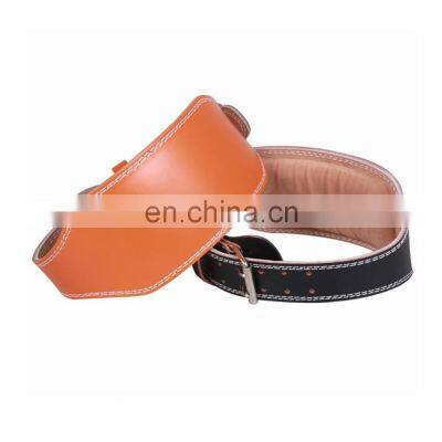 Custom Design Pure Leather Cow Hide Leather Belt Gym Weight Lifting Belt