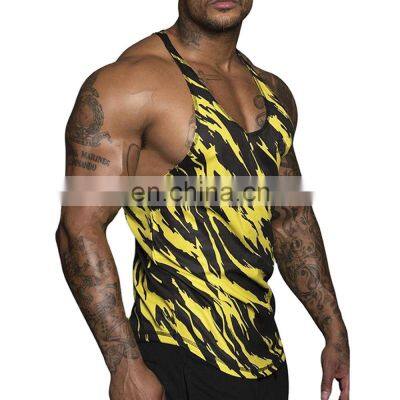 OEM Custom Drop Armhole tank top Gym Wear Fitness Muscle Vest Workout Bodybuilding Mens Tank Top