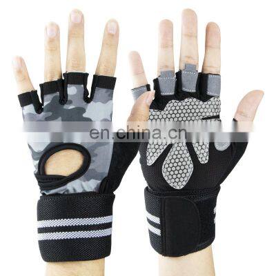 Amazon hot sale OEM service men women sports weight lifting gym workout gloves Half Finger Exercise Weight Lifting Gloves