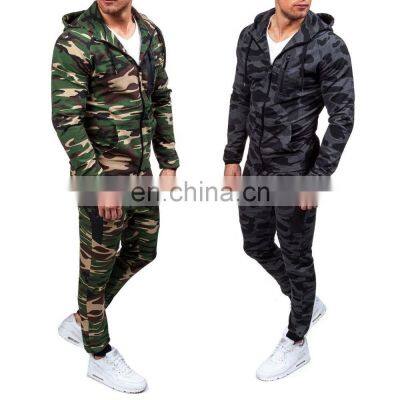 Custom Men high class tracksuit yoga suit running suit hunting style Tracksuit Hoodie Coat Trousers Autumn Winter